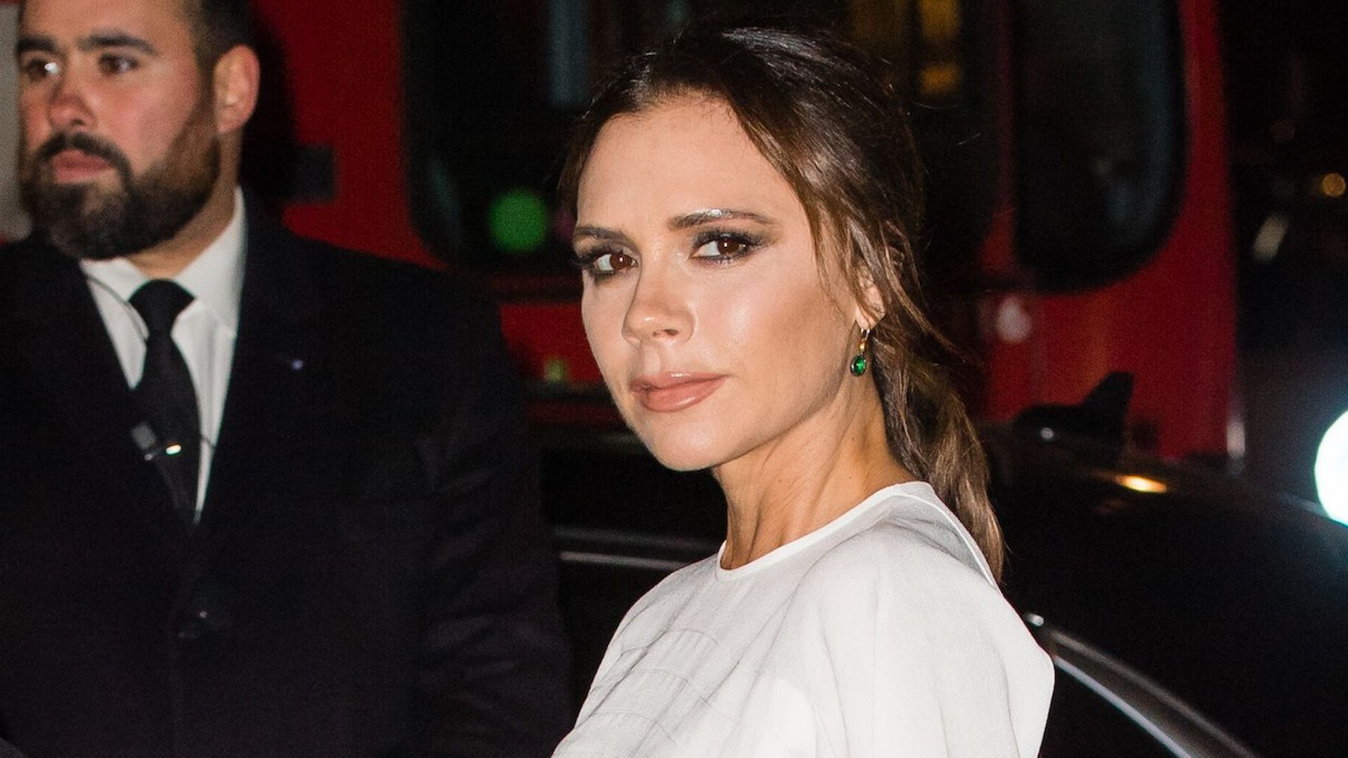 Victoria Beckham Embraced the No-Pants Trend in a Coat That'll Be