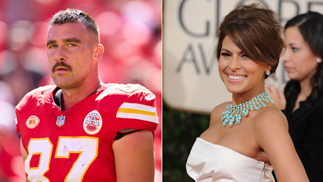 Eva Mendes and Travis Kelce