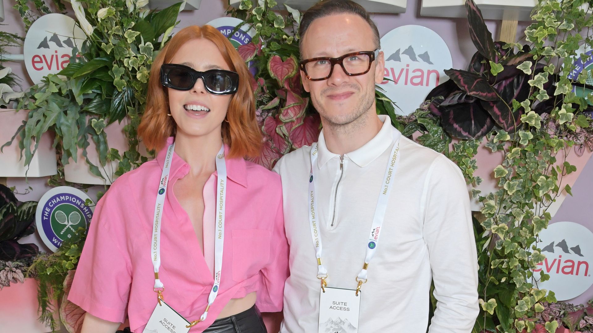 stacey dooley kevin clifton smiling for photo wimbledon 