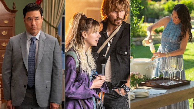 Stills from The Residence, The Electric State and With Love, Meghan