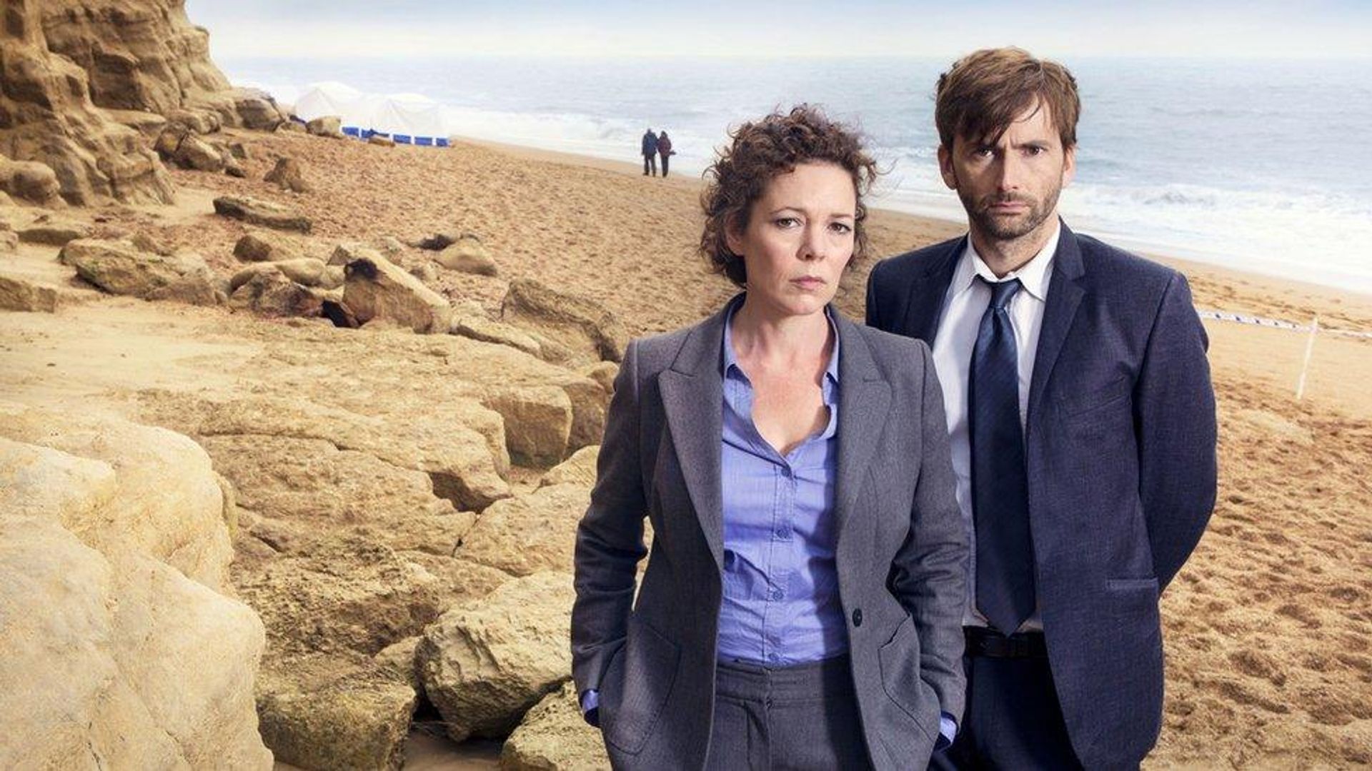 David Tennant and Olivia Colman in Broadchurch