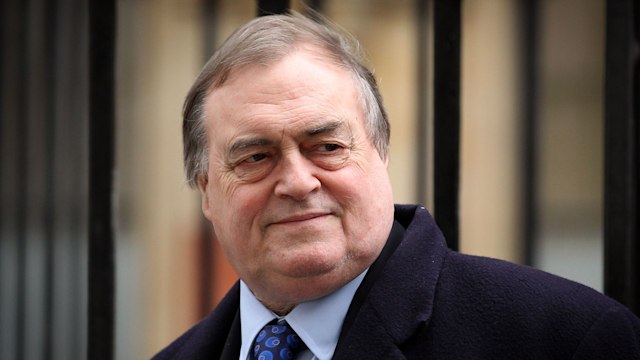 Former Deputy Prime Minister John Prescott arrives to give evidence at the Leveson inquiry on February 27, 2012