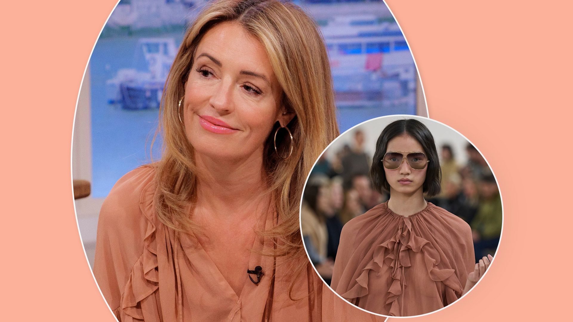 Cat Deeley’s pretty high street blouse is giving me major Chloe vibes & it’s so flattering