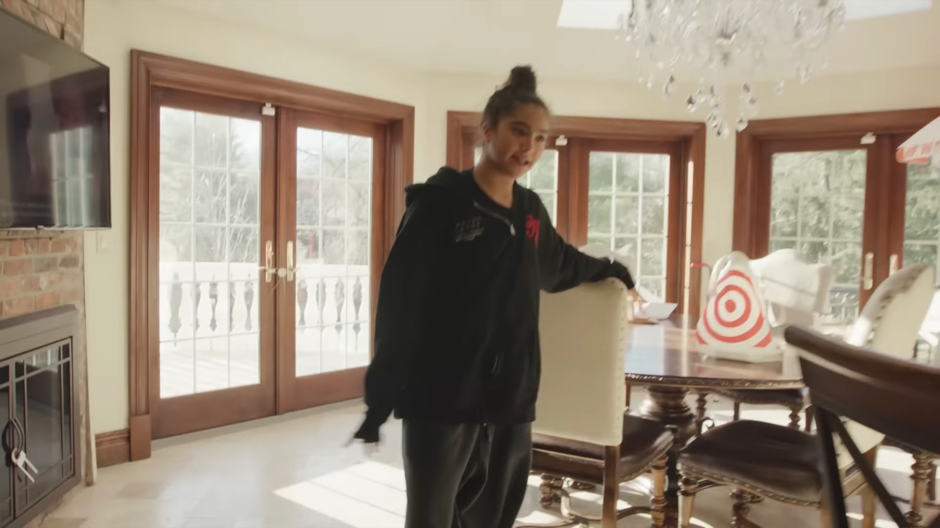 Nick Cannon's daughter Monroe leads a tour of the family home, posted on YouTube