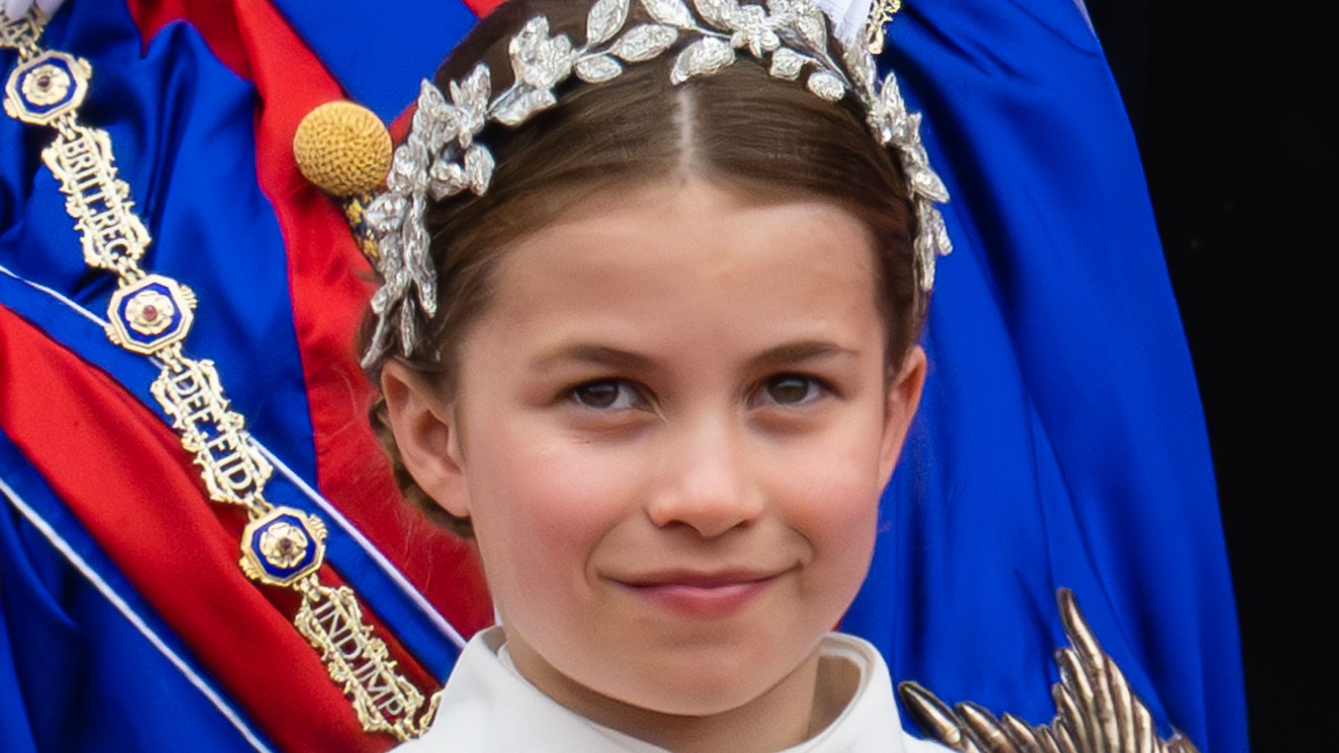 Princess Charlotte on the royal balcony