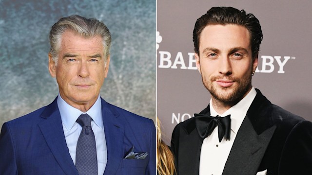 Pierce Brosnan and Aaron Taylor-Johnson