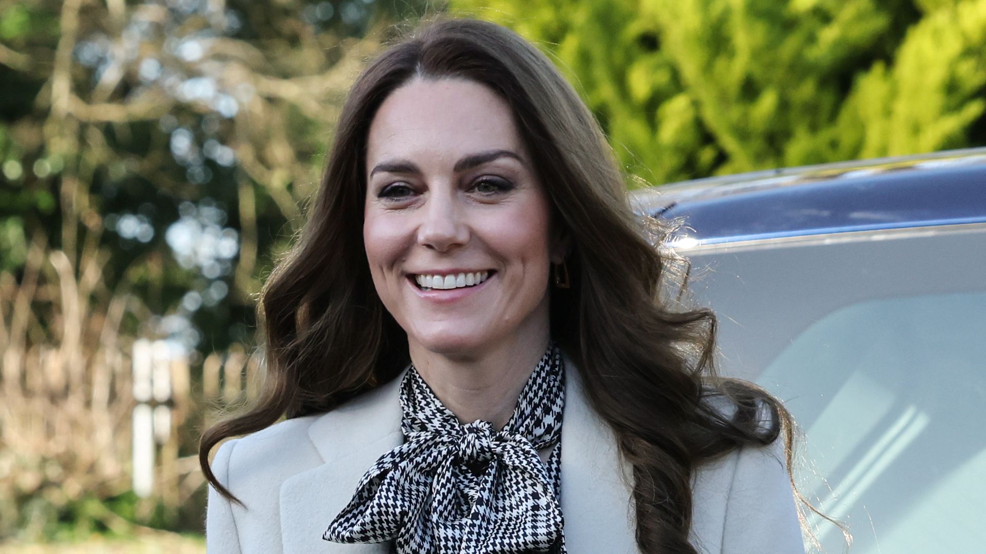 Princess Kate perfects styling the classic houndstooth in 2025