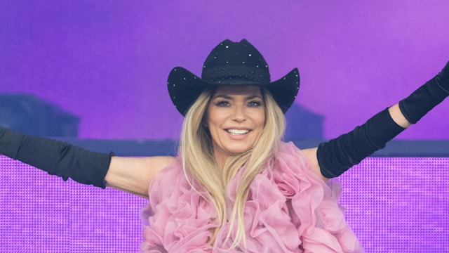 Shania Twain performs on the Pyramid stage during day five of Glastonbury Festival 2024 at Worthy Farm, Pilton on June 30, 2024 in Glastonbury, England. Founded by Michael Eavis in 1970, Glastonbury Festival features around 3,000 performances across over 80 stages. Renowned for its vibrant atmosphere and iconic Pyramid Stage, the festival offers a diverse lineup of music and arts, embodying a spirit of community, creativity, and environmental consciousness. (Photo by Samir Hussein/WireImage)