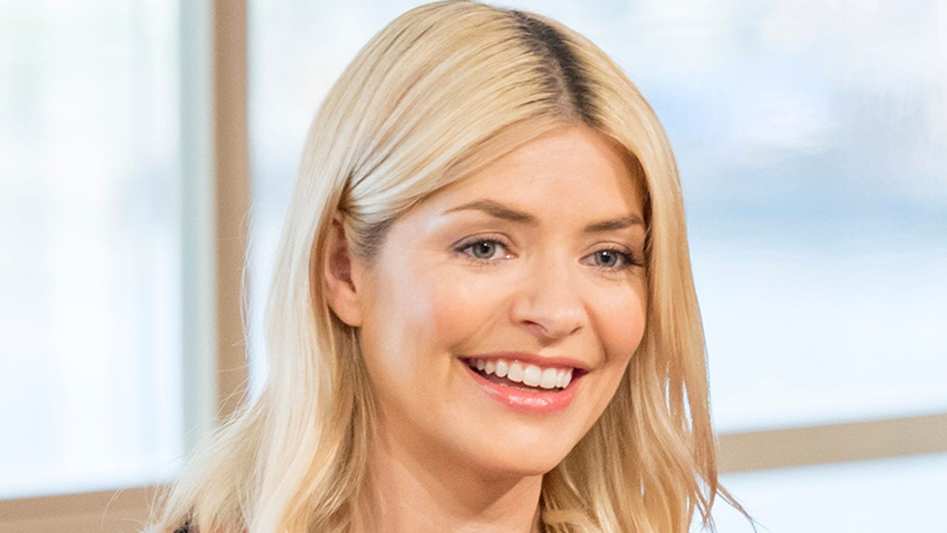 holly willoughby black white ruffle dress instagram this morning