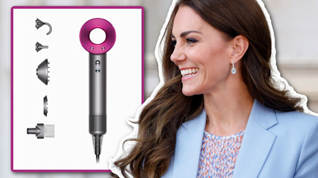 princess kate and dyson supersonic hair dryer t