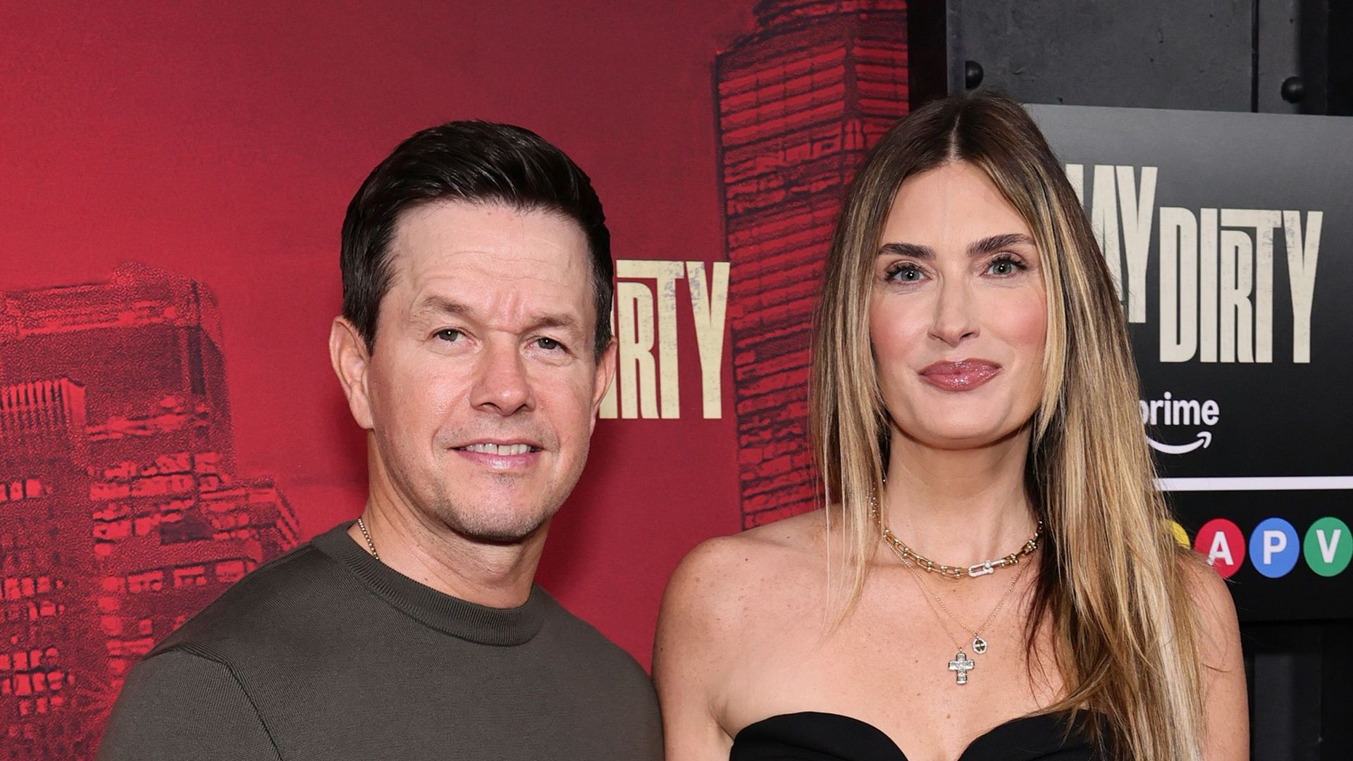 Mark Wahlberg and Rhea Durham attend Amazon's "Play Dirty" World Premiere at SVA Theater on September 24, 2025 in New York City.