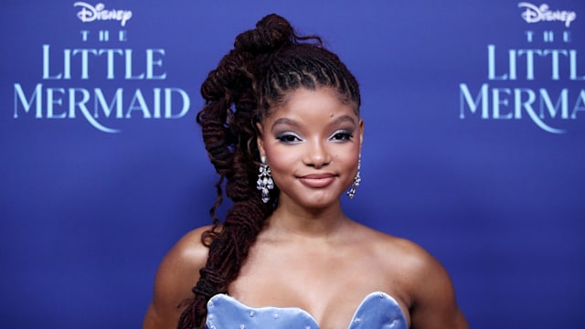 Halle Bailey attends the Australian premiere of "The Little Mermaid" at State Theatre