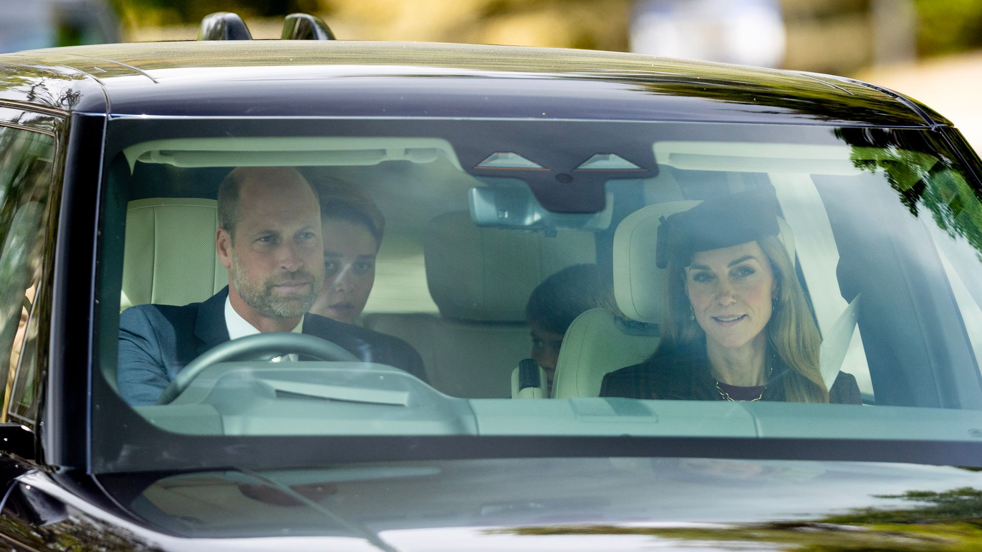 william and kate in black car