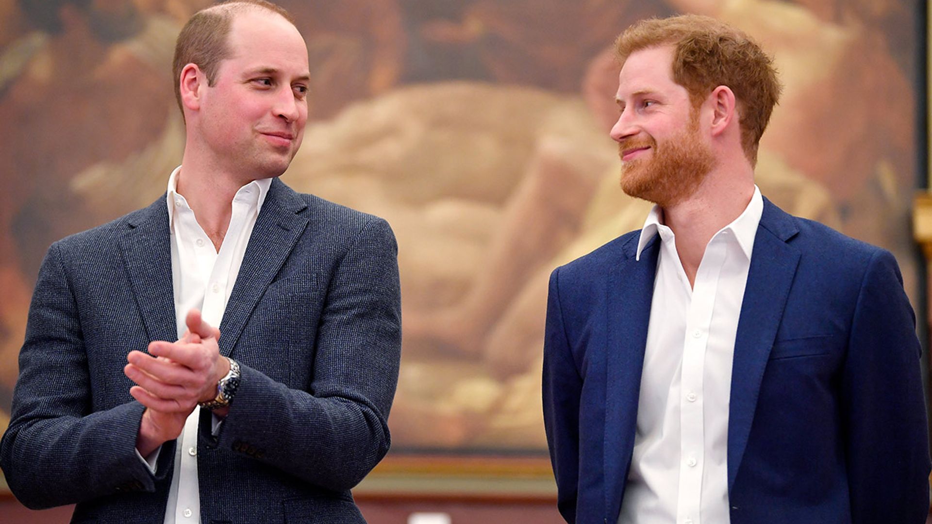 prince william and prince harry suit