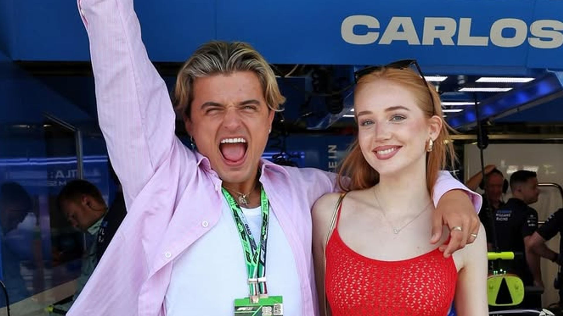 Nikita Kuzmin and his girlfriend Lauren Jaine 