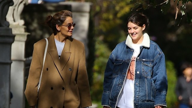 Suri Cruise and Katie Holmes 