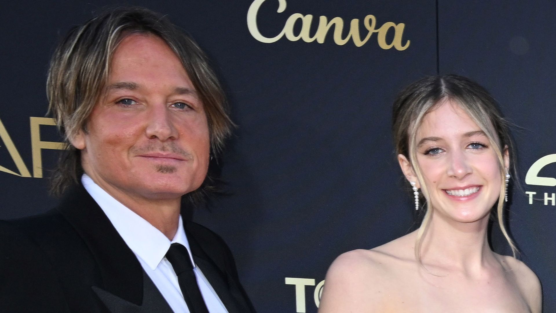 Nicole Kidman's daughter Sunday and Keith Urban on the red carpet 