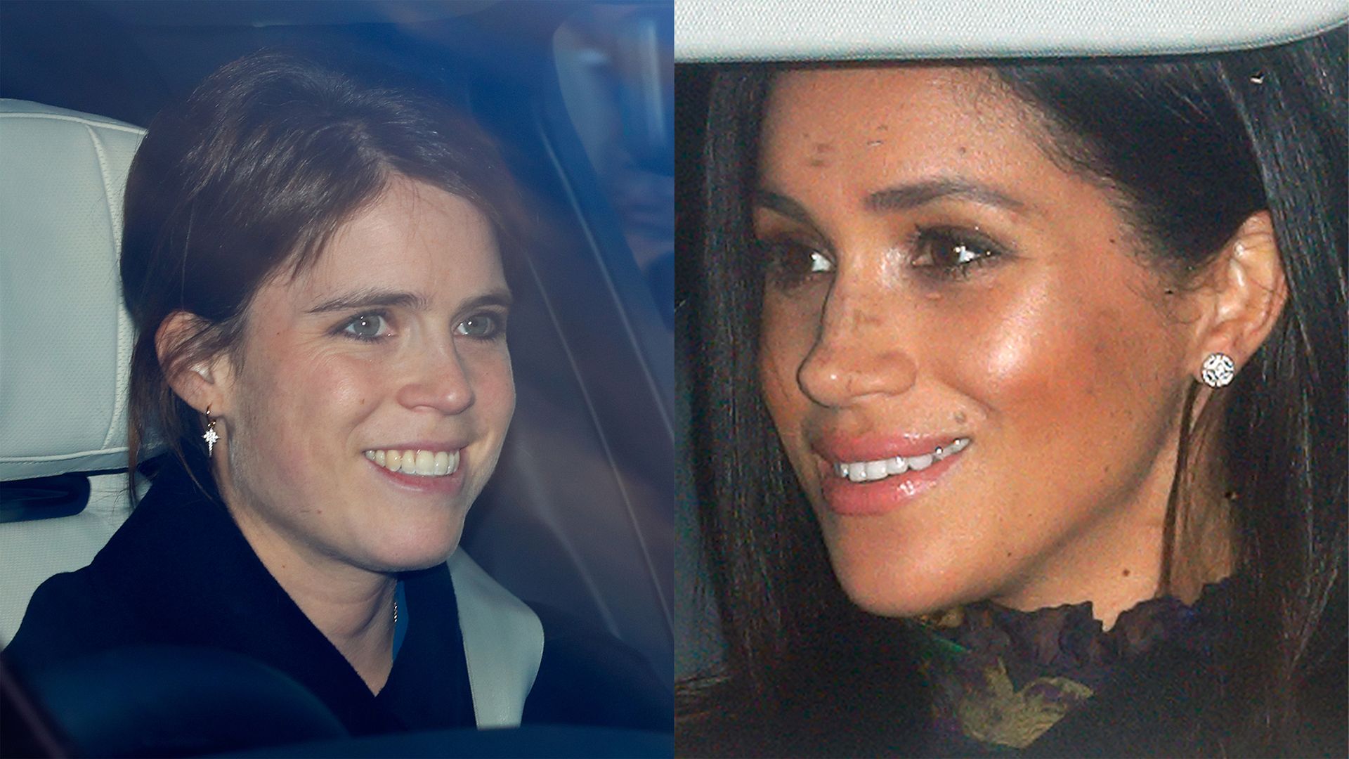 Princess Eugenie just borrowed Meghan Markle’s earrings for royal Christmas lunch