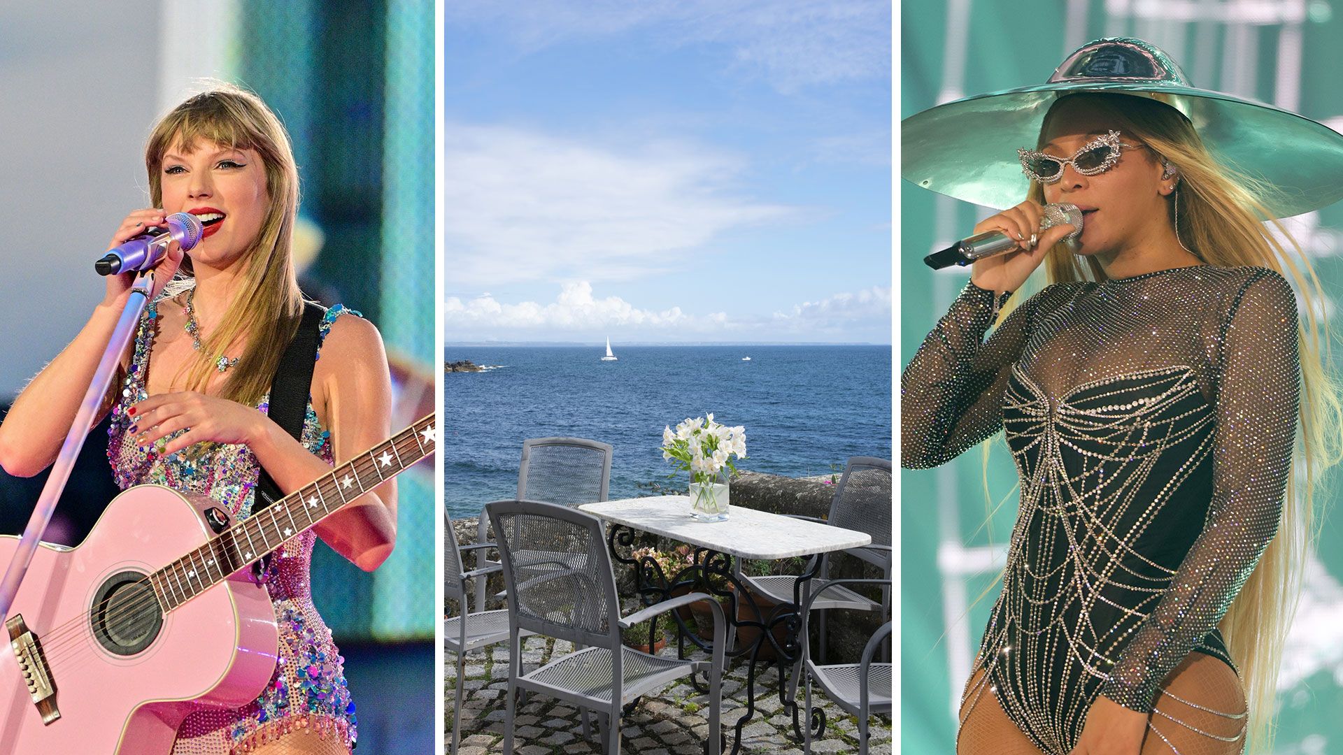 Taylor Swift, Beyonce and beach
