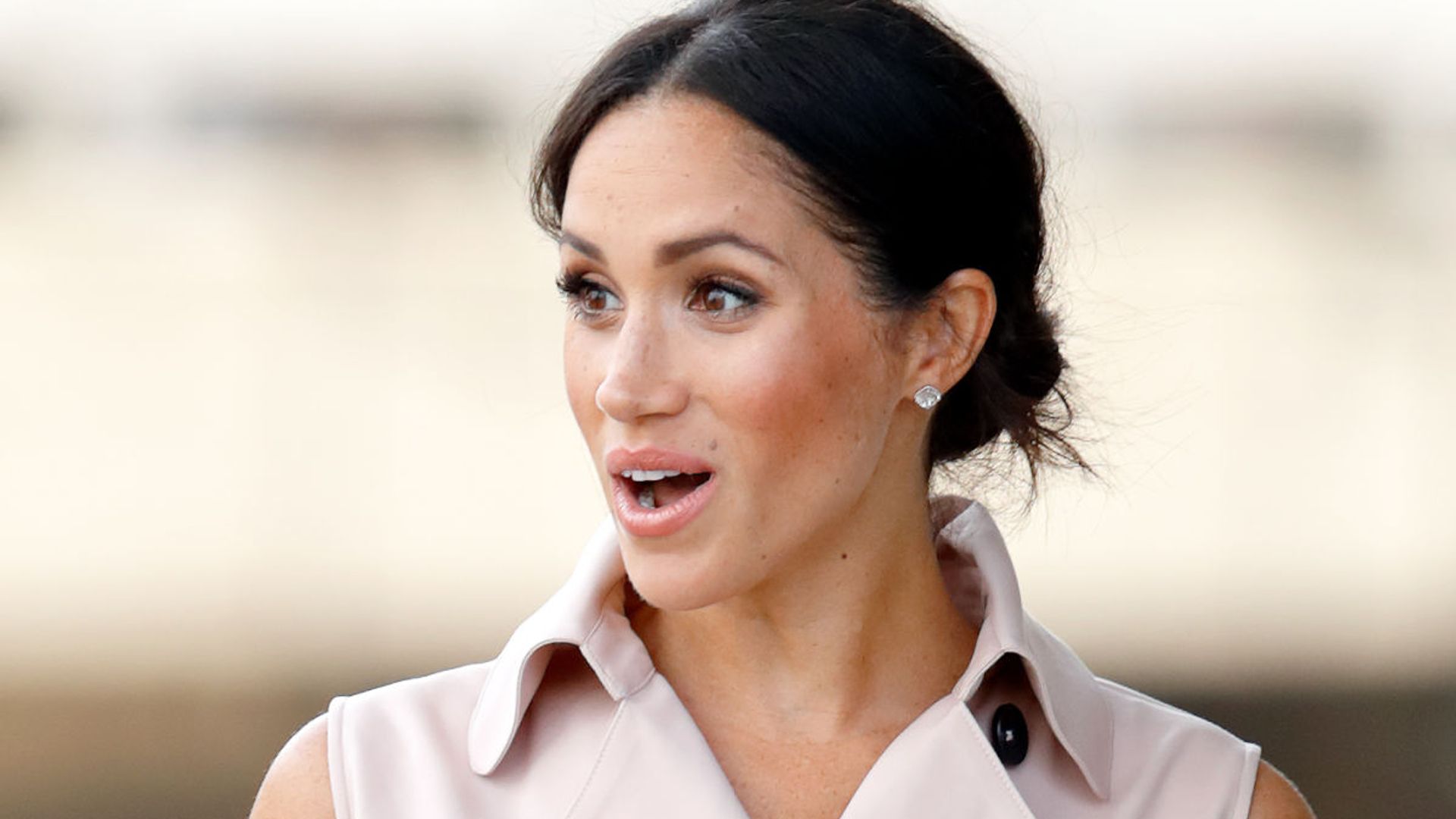 who designed meghan markle podcast archetypes striped blouse