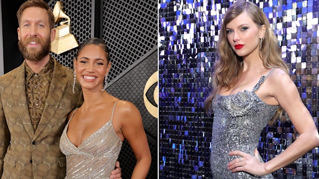 Calvin Harris with vick hope split with taylor swift