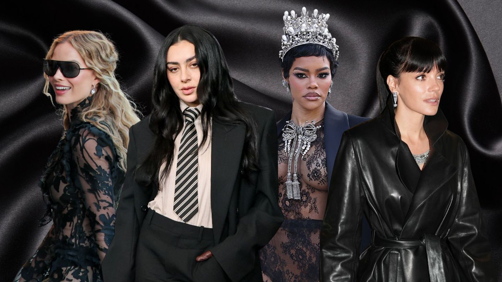 Celebrities in all-black outfits 