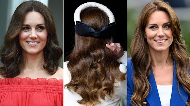 Kate Middleton hair evolution 