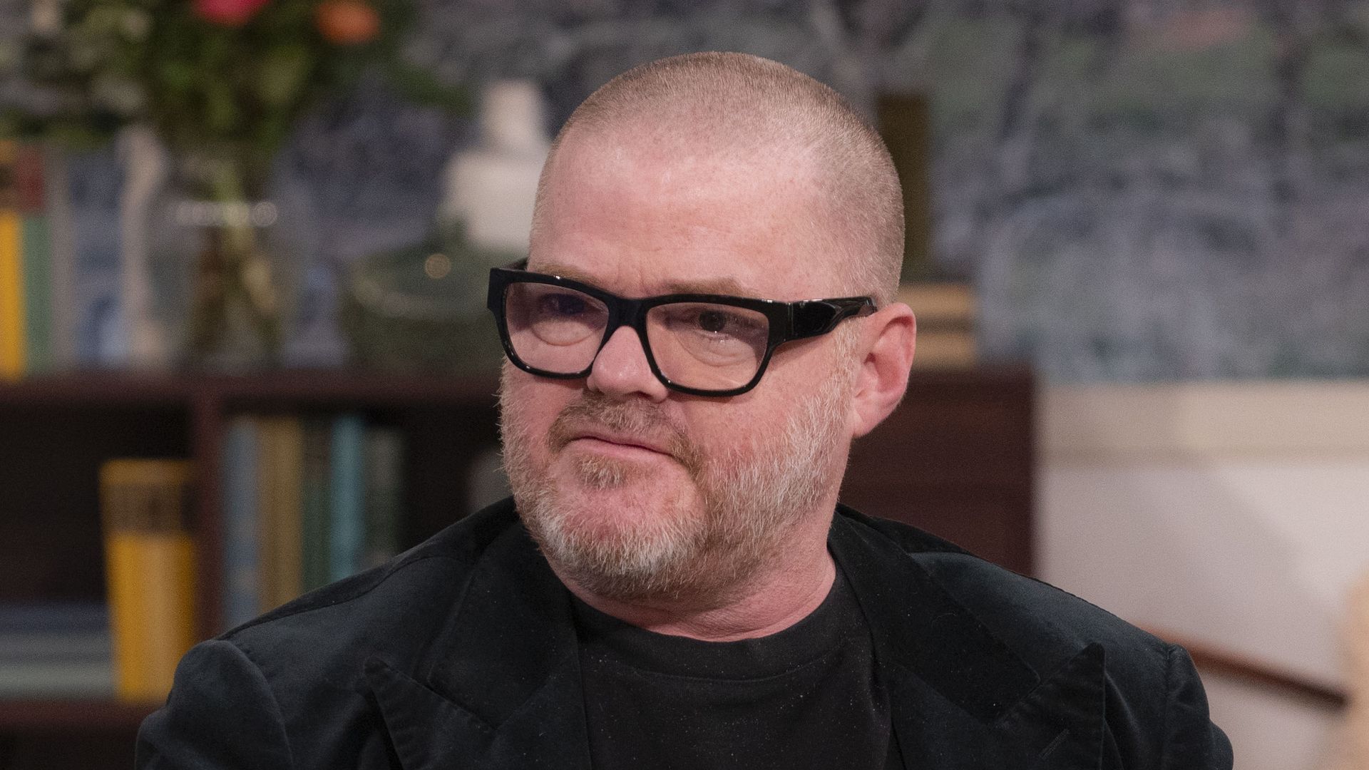 Heston Blumenthal in a black outfit