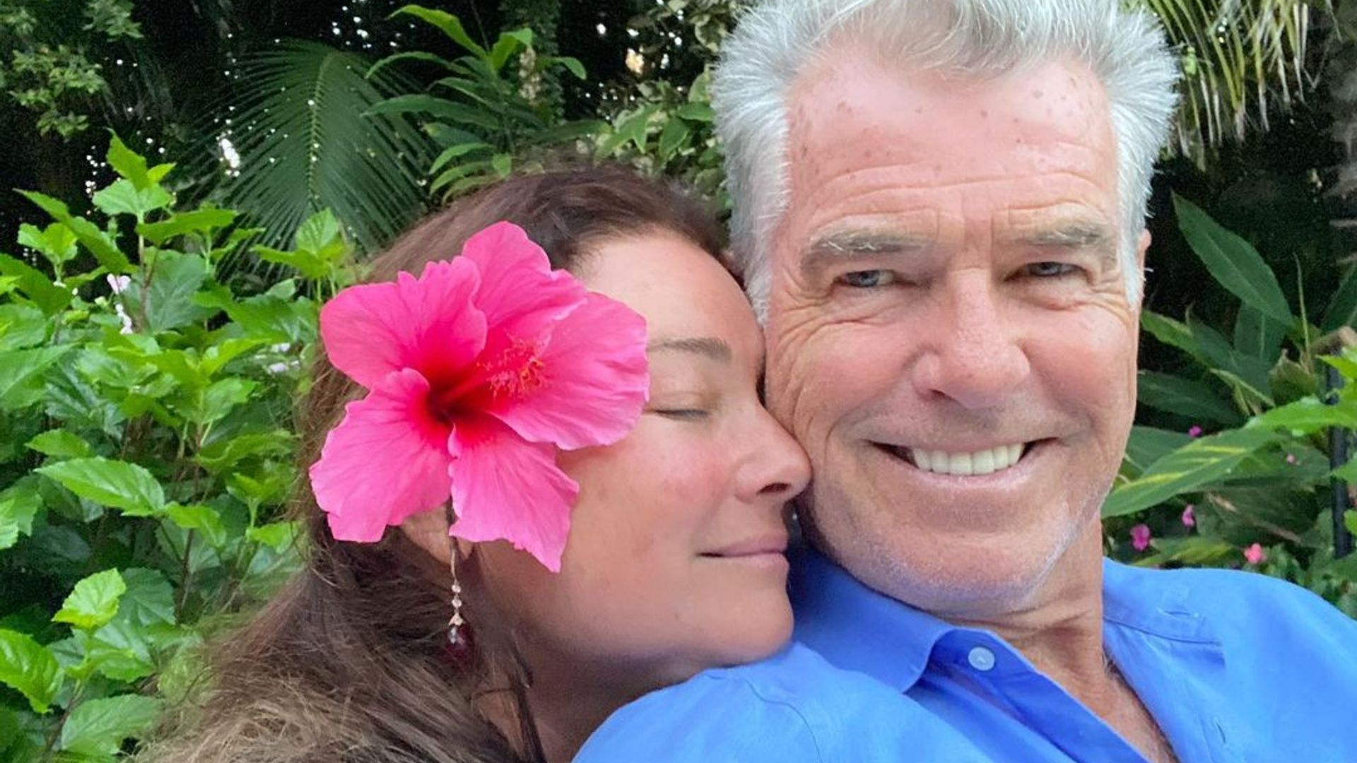 Pierce Brosnan and wife Keely take a selfie