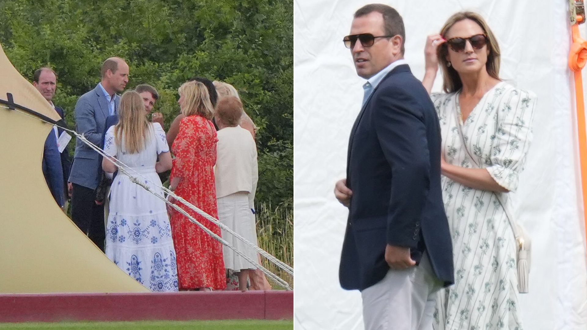 Prince William cheered on by cousin Peter Phillips and girlfriend Harriet Sperling at the polo – live updates