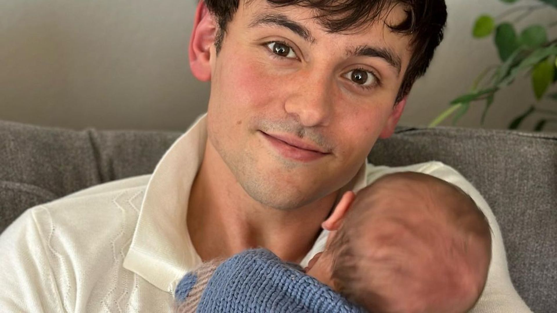 Tom Daley shares first photos of newborn son Phoenix