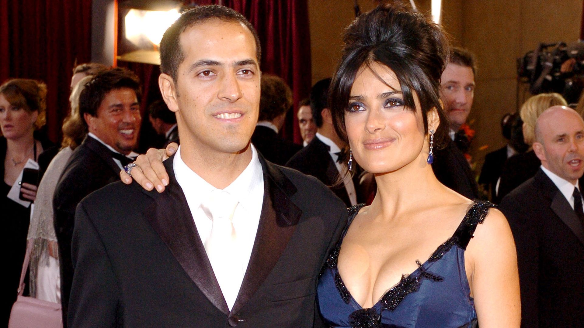 Sami Hayek and Salma Hayek at the The 77th Annual Academy Awards
