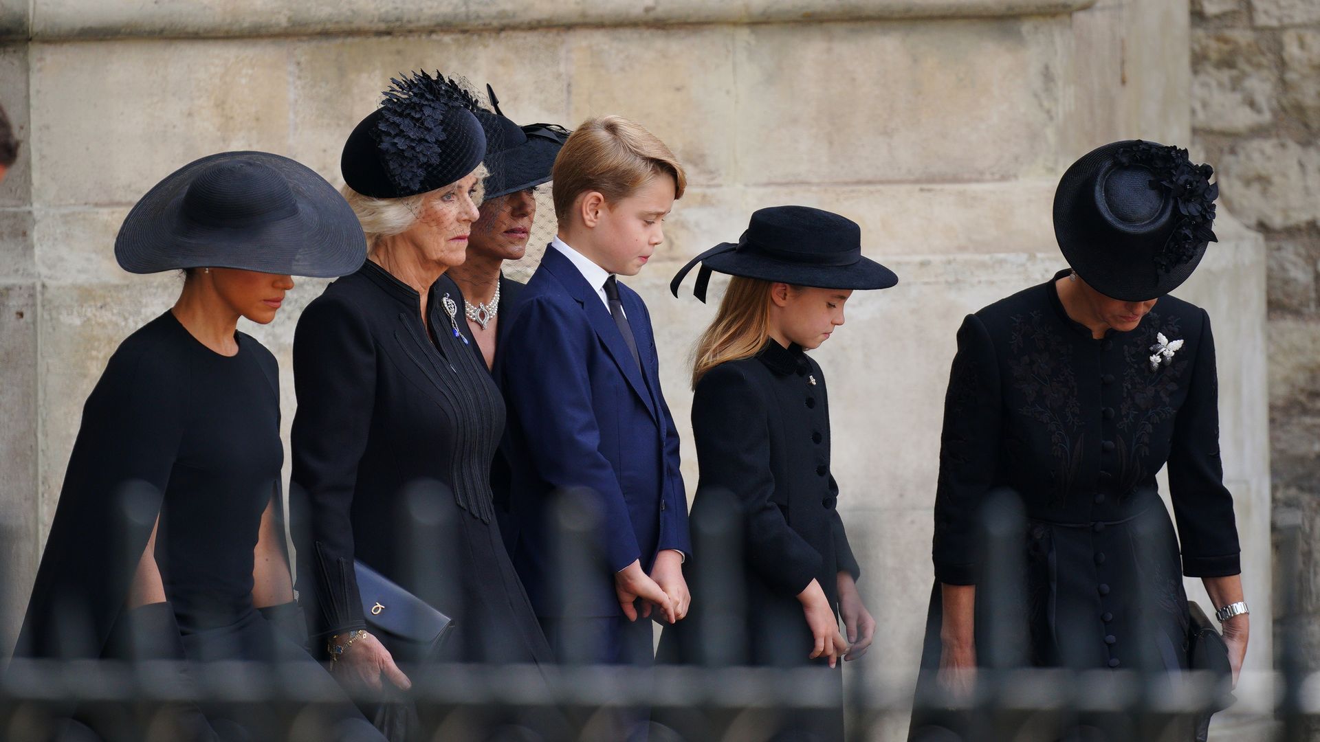 Princess Charlotte and Prince George emulated their relatives at Queen Elizabeth II's funeral 