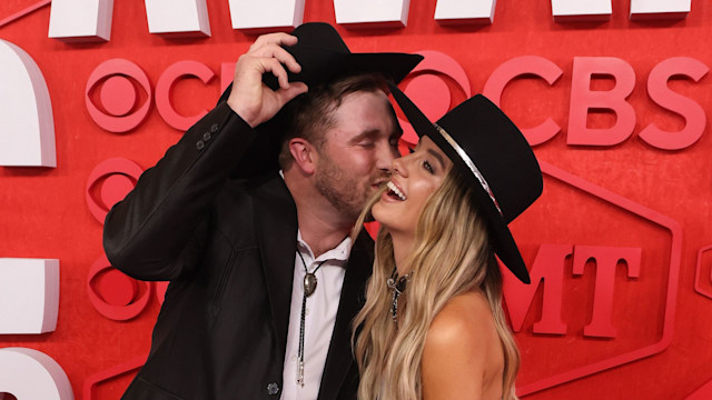 Devlin Hodges and Lainey Wilson attend the 2024 CMT Music Awards