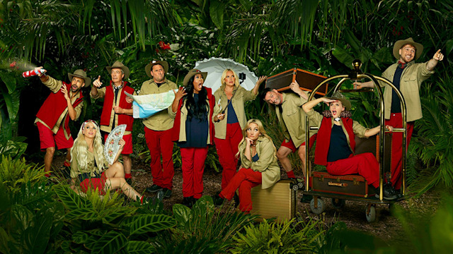 I'm A Celebrity 2023 contestants standing in the jungle