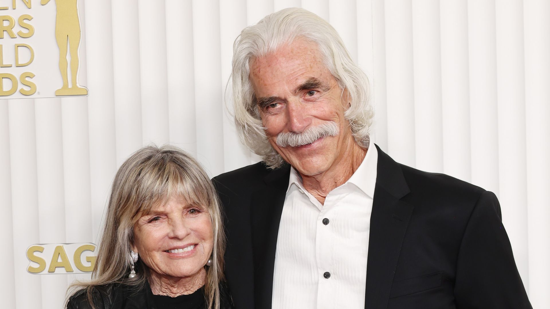 Katharine Ross and Sam Elliott attend the 29th Annual Screen Actors Guild Awards at Fairmont Century Plaza on February 26, 2023 in Los Angeles, California