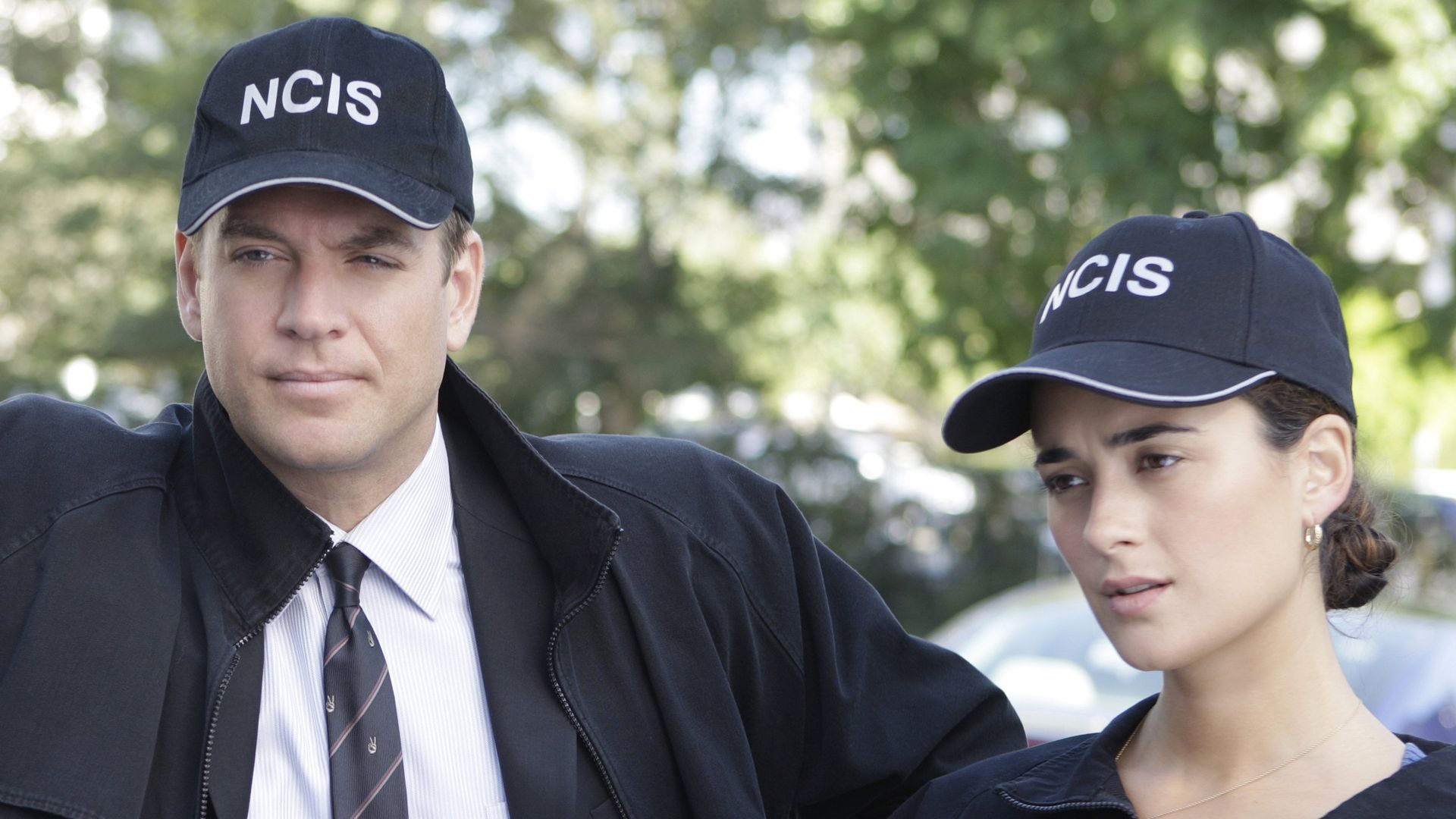 Tony (Michael Weatherly) and Ziva (Cote de Pablo) on NCIS