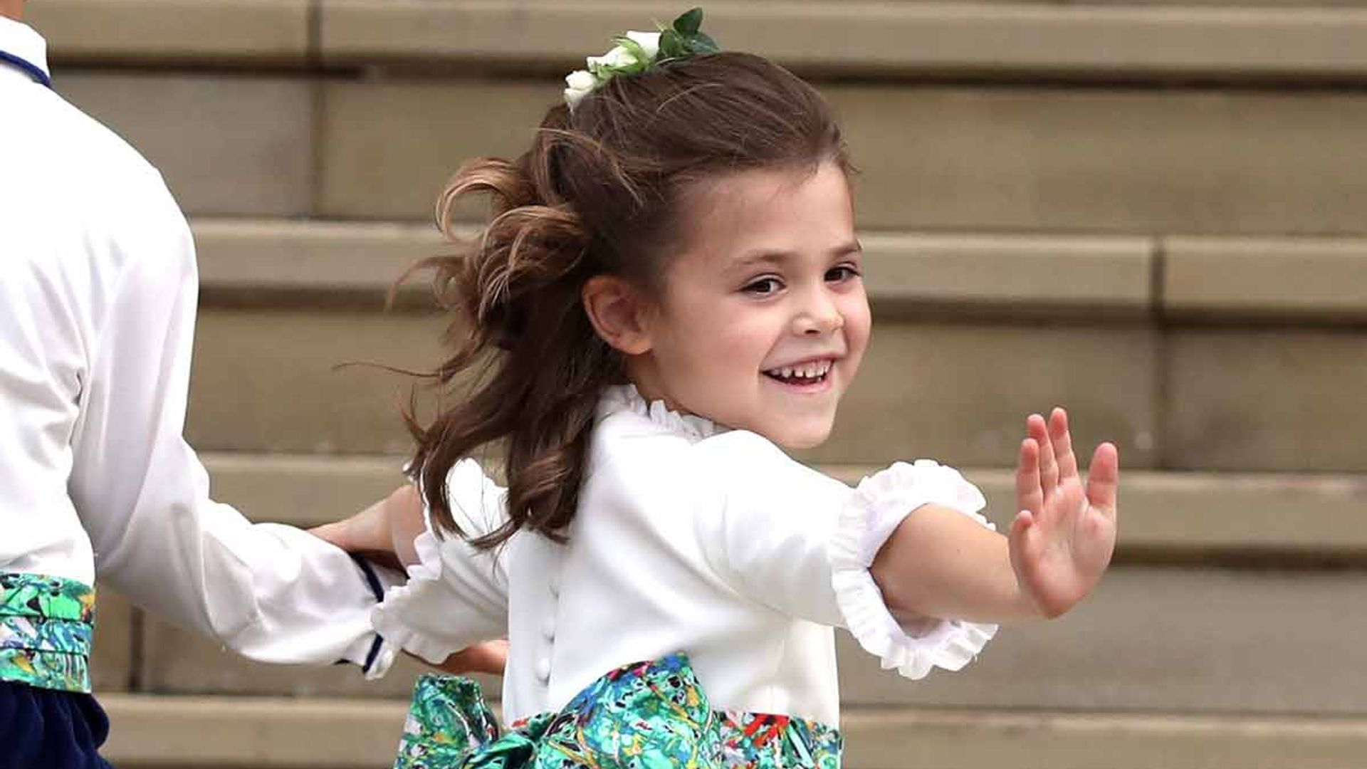 Robbie Williams daughter Teddy royal wedding