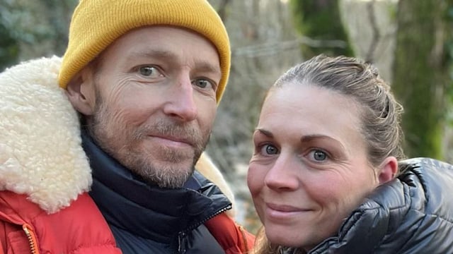 Jonnie Irwin posing for a selfie with his wife Jessica 