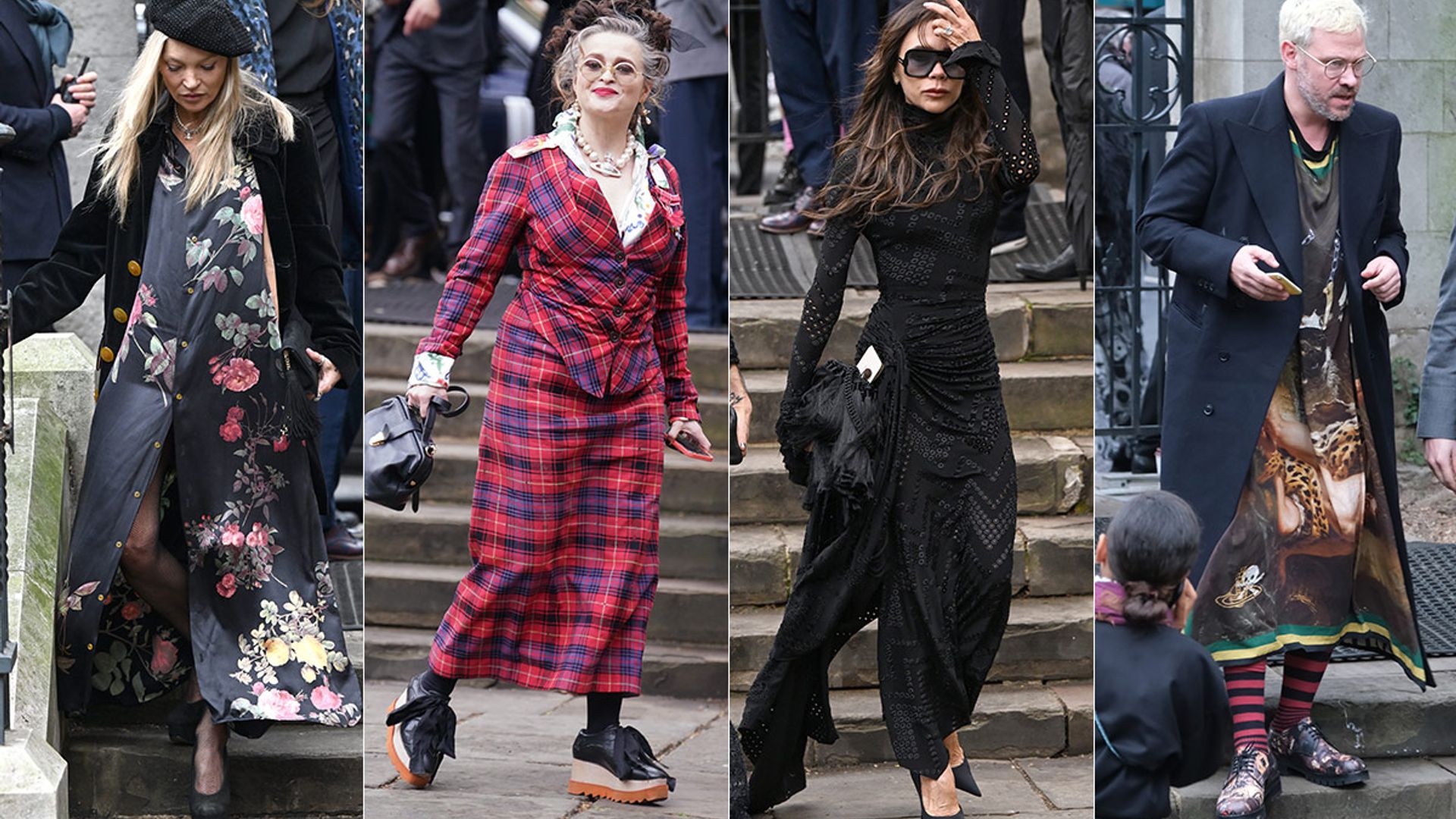 Dame Vivienne Westwood's funeral: Victoria Beckham, Kate Moss & Helena Bonham Carter lead star-studded arrivals