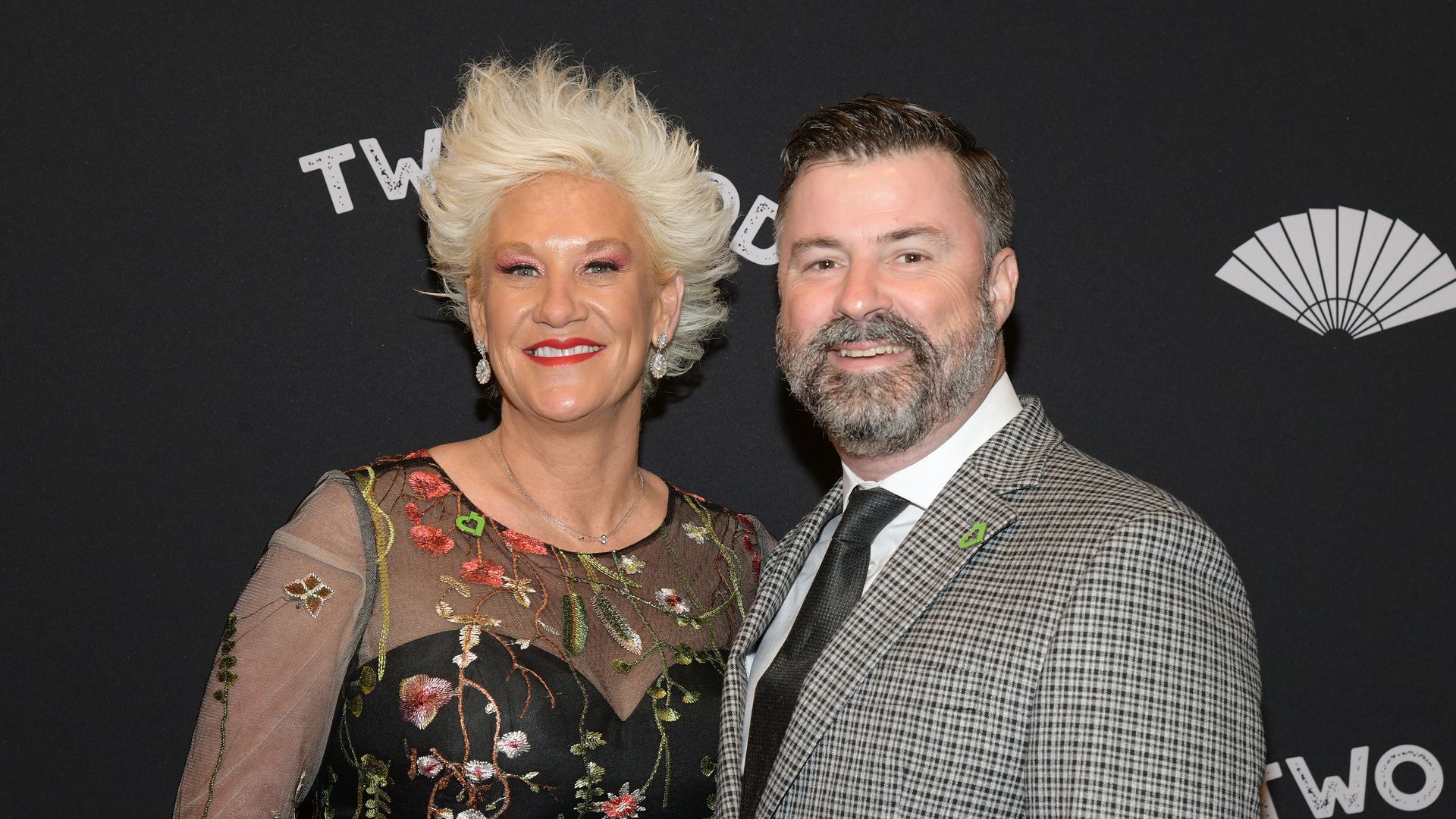 Anne Burrell and Stuart Claxton at the City Harvest 40th Anniversary Gala held at Cipriani 42nd Street on April 25, 2023 in New York City