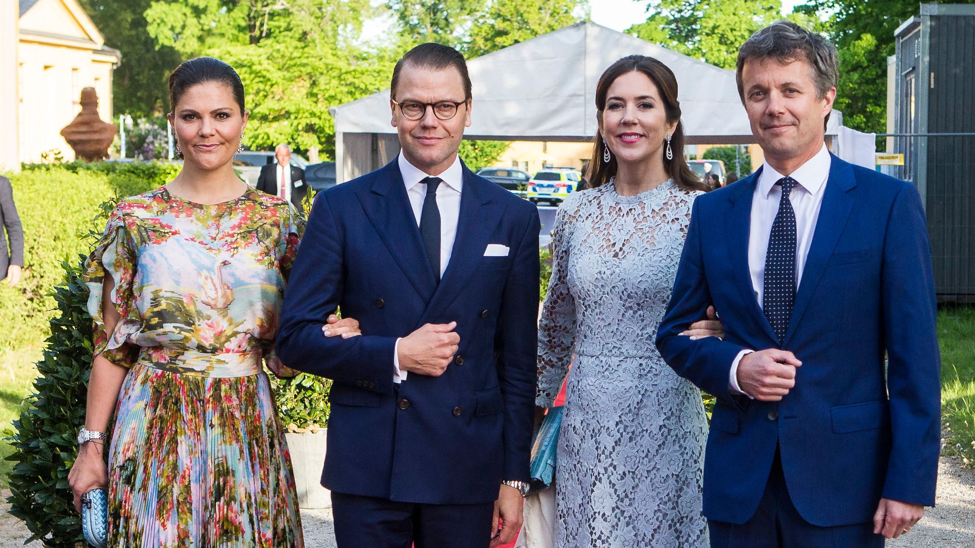 Crown Princess Victoria, Prince Daniel, Crown Princess Mary and Crown Prince Frederik in 2017