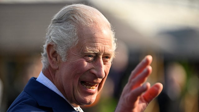 King Charles waving at Chelsea Flower Show