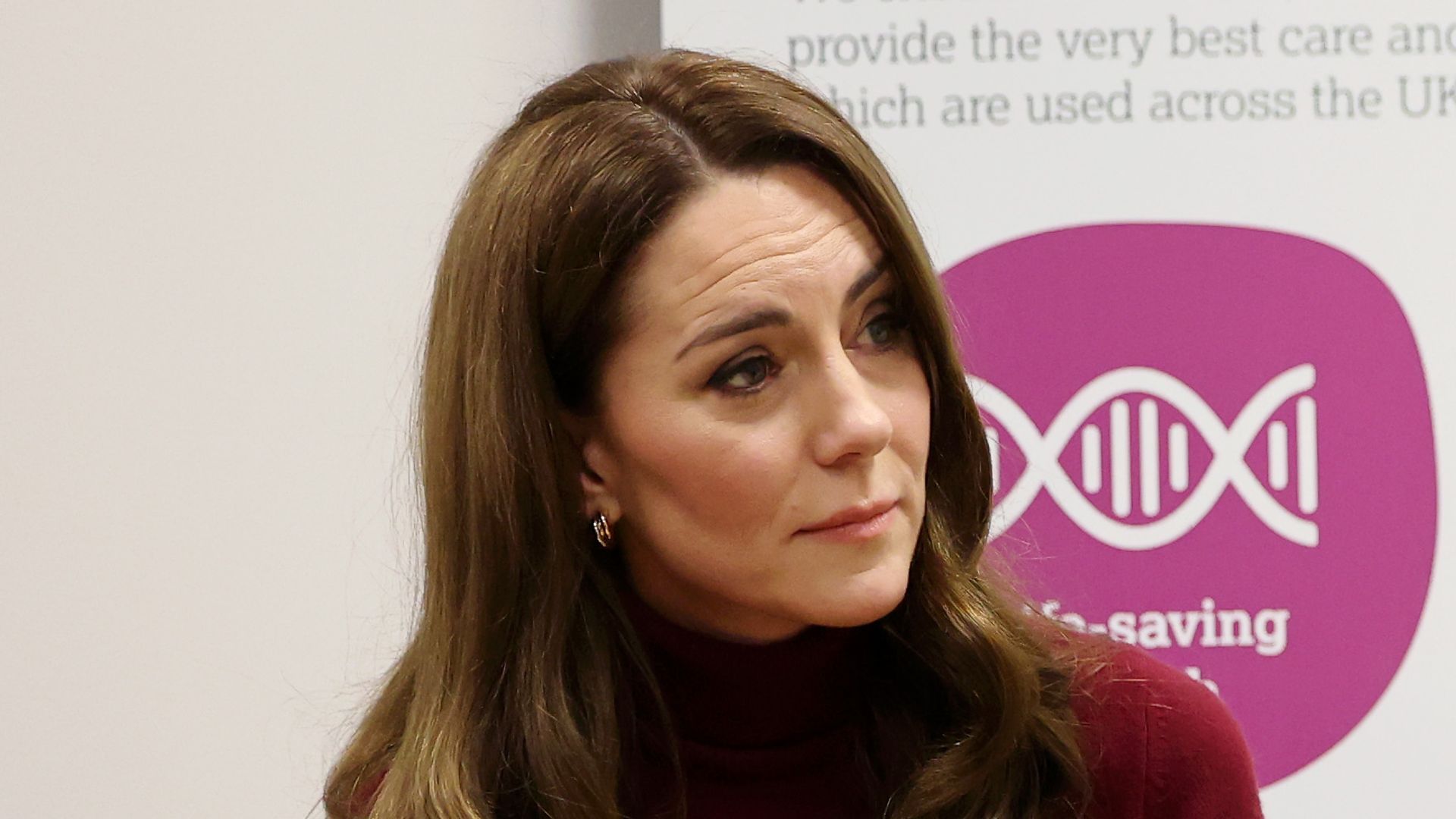 Kate Middleton sat down