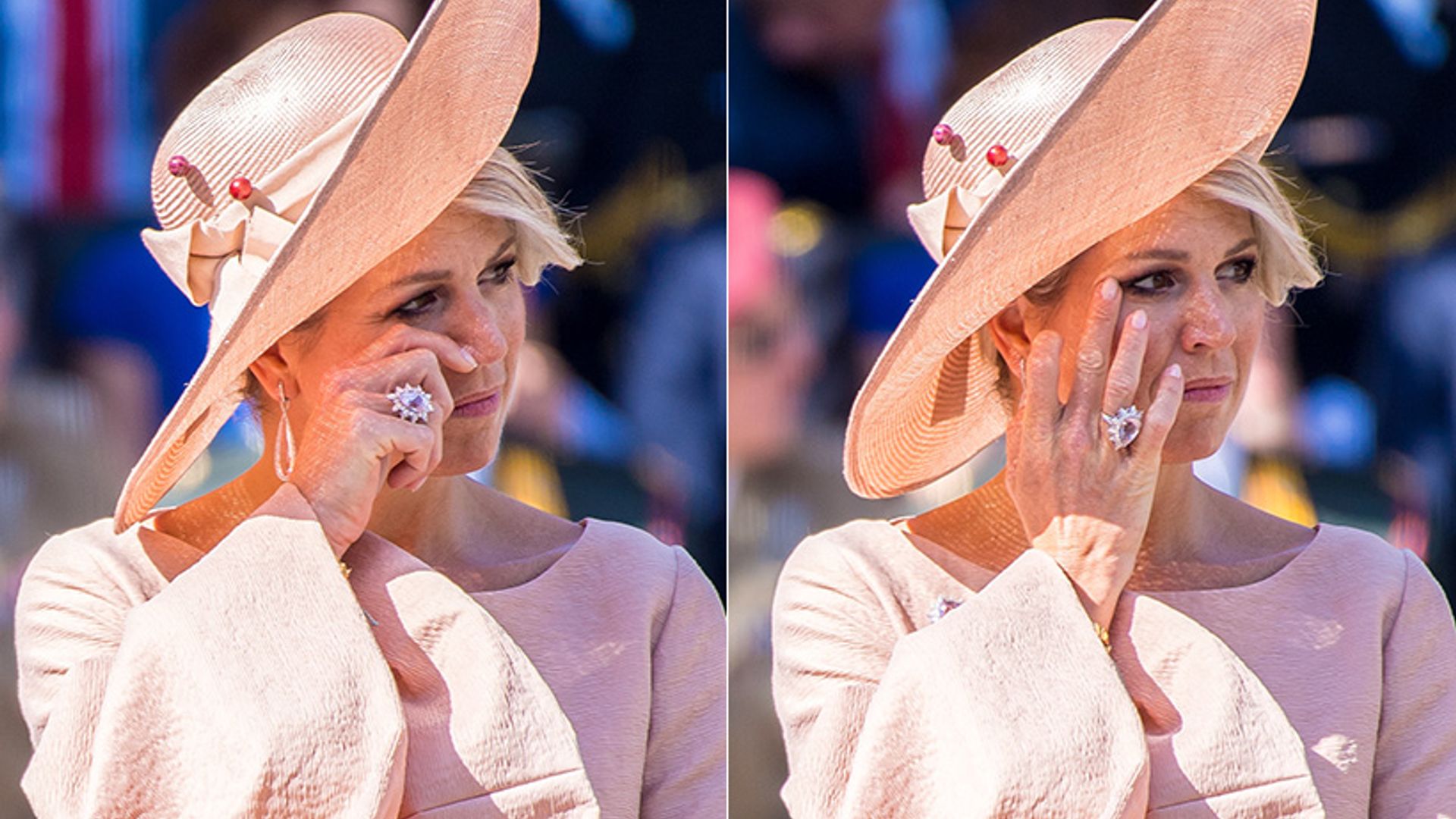 queen maxima crying