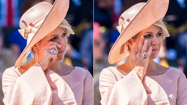 queen maxima crying