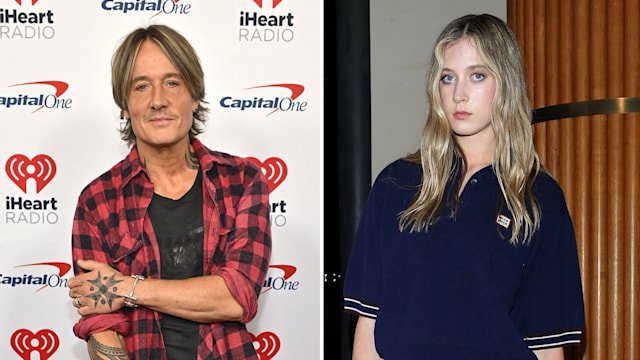 keith urban split image with daughter sunday