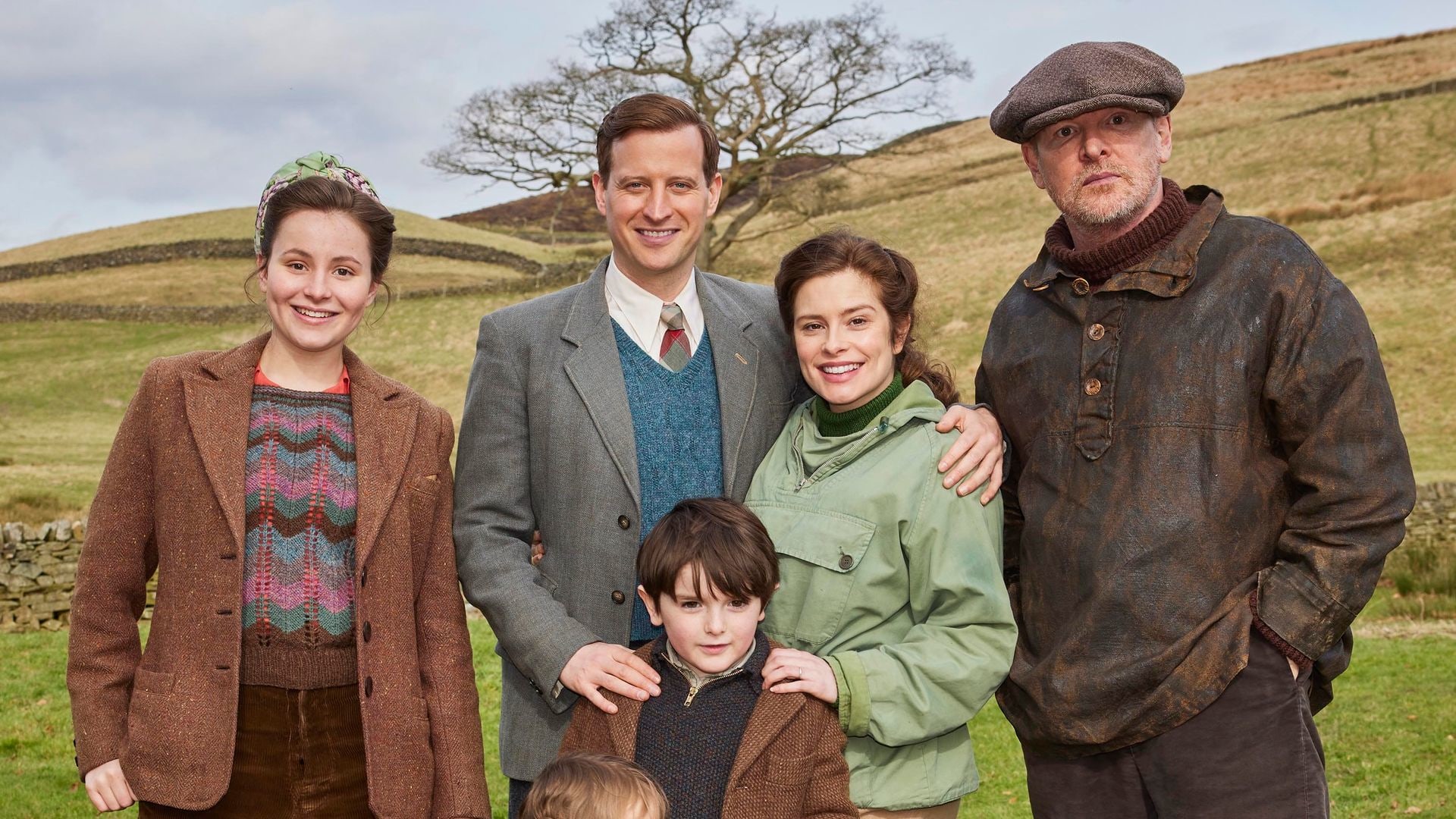 Cast members from All Creatures Great and Small in a promotional image