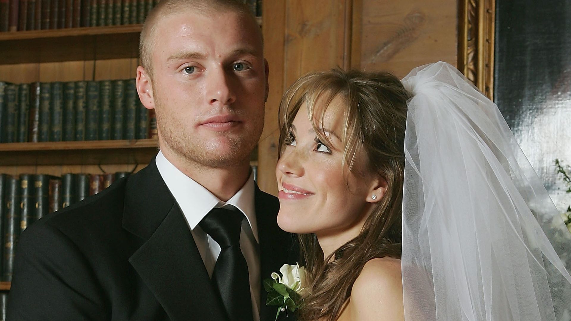 Freddie Flintoff's wife Rachael was a vision in meringue wedding dress and highlighted hair