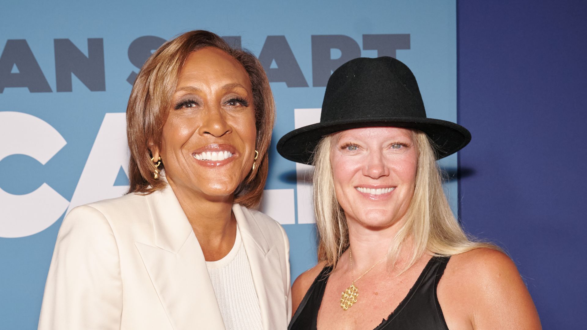 Robin Roberts and Amber Laign attend "Call Me Izzy" Broadway opening night at Studio 54 on June 12, 2025 in New York City